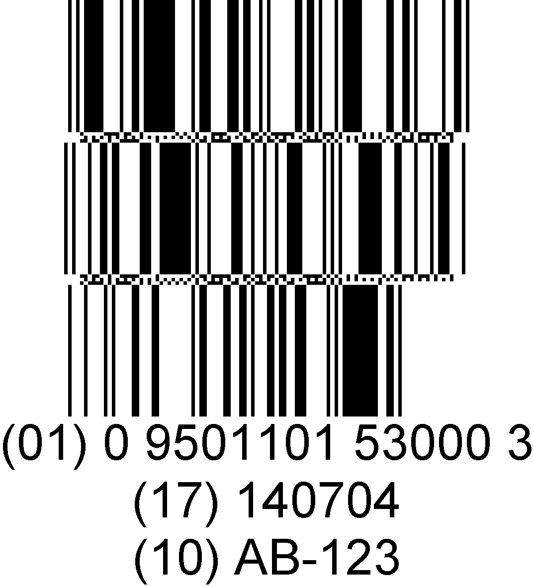 GS1 DataBar Expanded Stacked